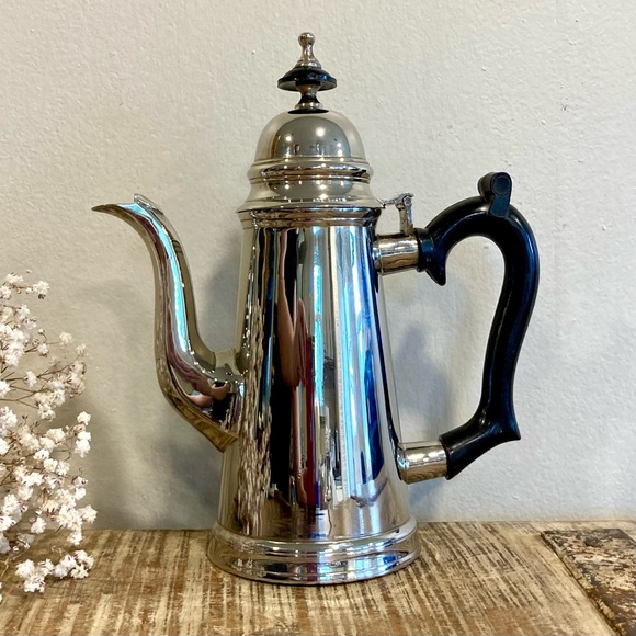 Silver Plate Café au Lait Pot / Teapot Holland Kirk International - Picture 2 of 15